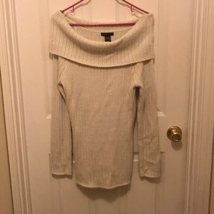 Cowl neck/off the shoulder sweater